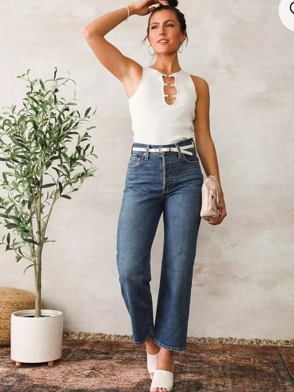 Levi's Ribcage Straight Ankle Jean Size 31 X 27 Inseam